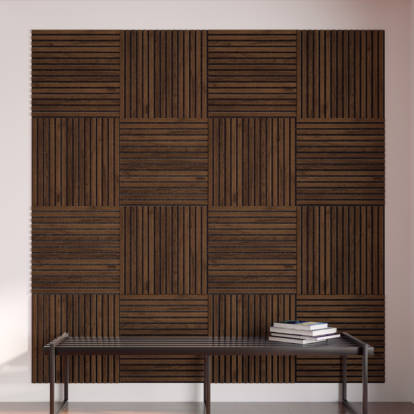 600x600x9 Akustik Panel Teak - Thumbnail