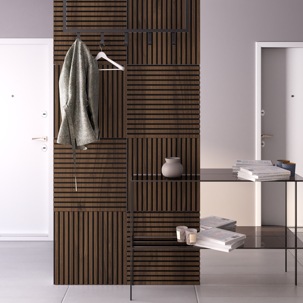 600x600x9 Akustik Panel Teak - Thumbnail