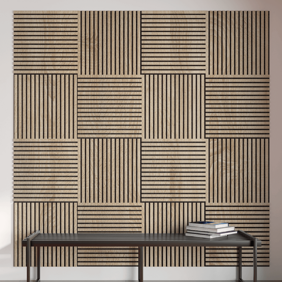 600x600x9 Akustik Panel Teak