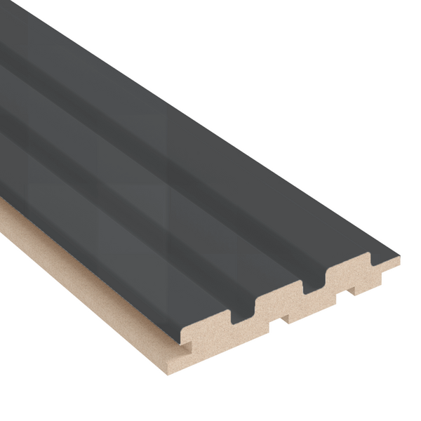 Stella - Duvar Paneli MDF Stella Beats Standart 2750х119х16 Black Edition (4'lü paket)