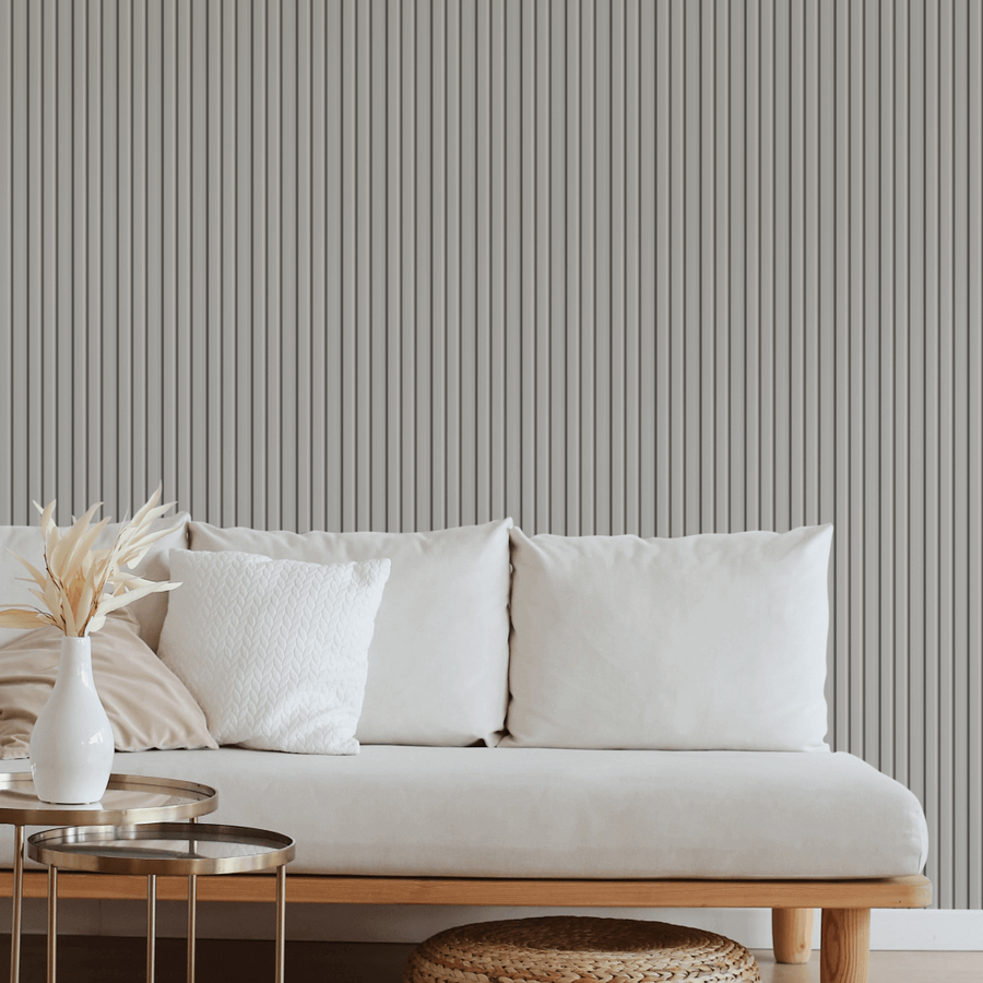 Duvar Paneli MDF Stella Beats De Luxe 2750х119х16 Sandgrau (4'lü pakett)