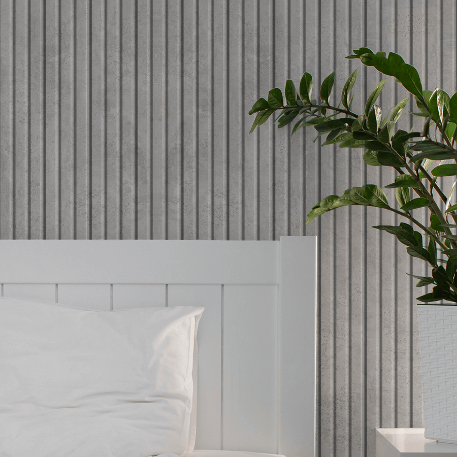 Duvar Paneli MDF Stella Beats Standart 2750х119х16 Chicago Concrete (4'lü paket)