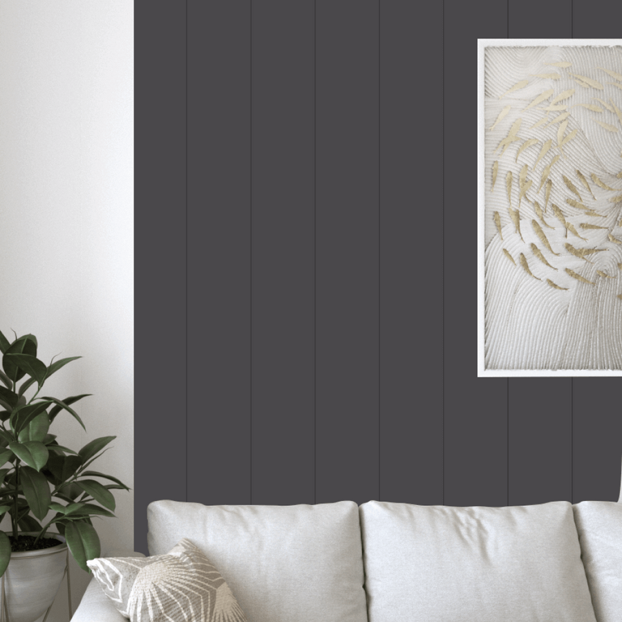 Duvar Paneli MDF Stella Classic De Luxe 2750x205x6 Black Lead (4'lü paket)