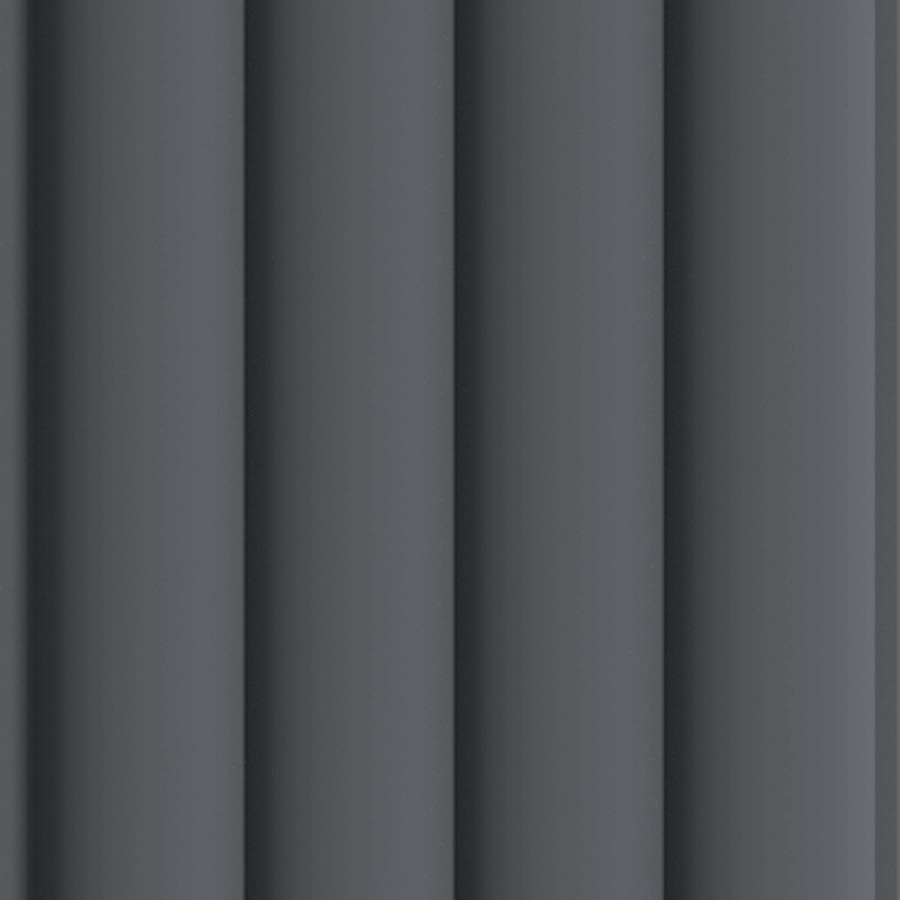 Duvar Paneli MDF Stella Wave De Luxe 2750х119х16 Black Lead (4'lü paket)