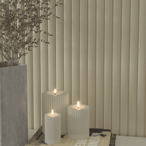 Duvar Paneli MDF Stella Wave De Luxe 2750х119х16 Palomino (4'lü paket) - Thumbnail