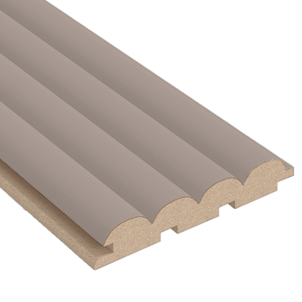 Stella - Duvar Paneli MDF Stella Wave De Luxe 2750х119х16 Sandgrau (4'lü paket)