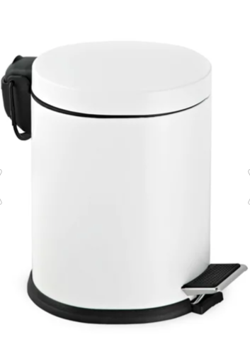 Maxiflow - Maxiflow Yavaş Kapanır Pedallı Çöp Kovası Krom 3 Litre