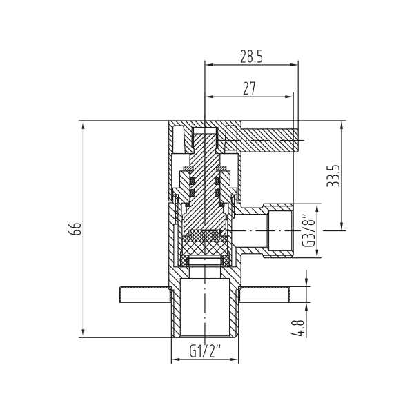 NSK Ara Musluk Krom N2502402 - Thumbnail