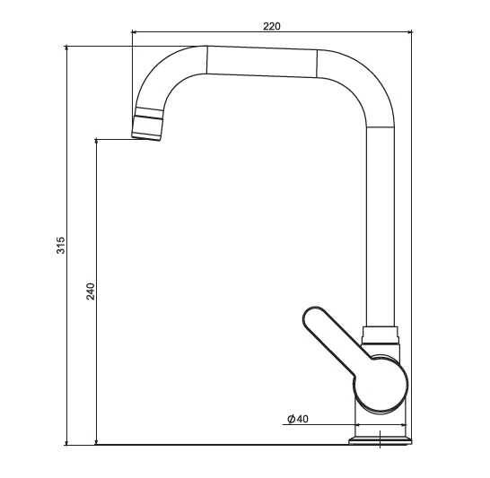 NSK Legna Plus Eviye Bataryası Krom N2067802
