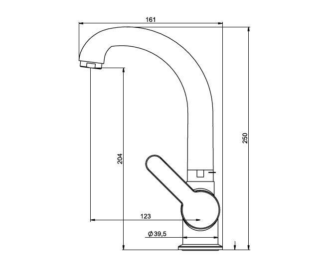NSK Legna Plus Kuğu Lavabo Bataryası Krom N3014802