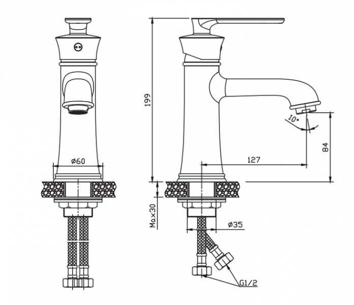 NSK Siempre Lavabo Bataryası Bronz N3013224