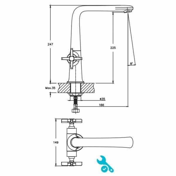 NSK Trinity Eviye Bataryası Krom N3061002