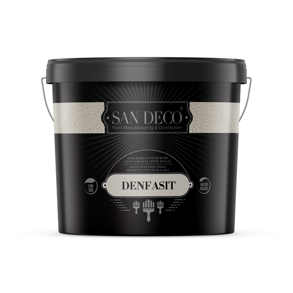 San Deco - San Deco Denfasit Tane Dokulu Püskürtme İç Cephe Boyası Beyaz 25 kg