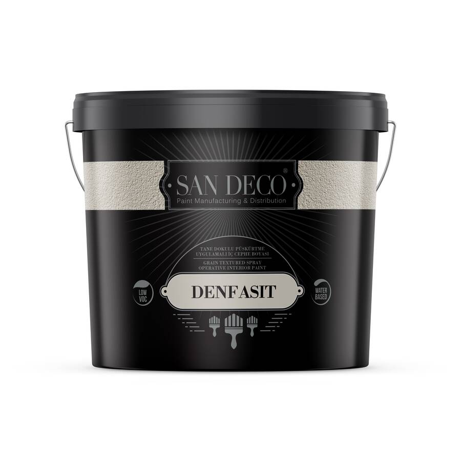 San Deco Denfasit Tane Dokulu Püskürtme İç Cephe Boyası Beyaz 25 kg