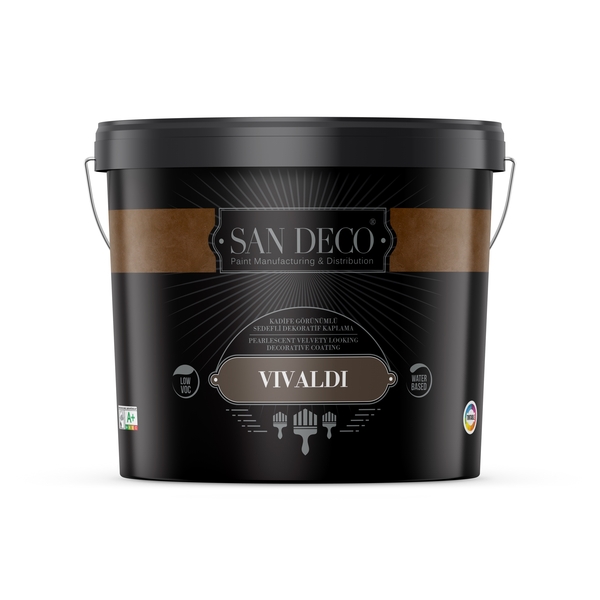 San Deco - San Deco Vivaldi Silver Efekt Boya 1 Lt