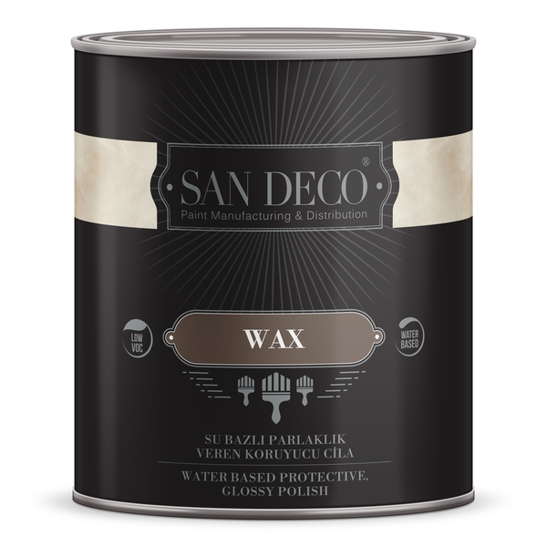 San Deco - San Deco Wax Parlaklık Veren Venedik Sıva Cilası 0.5kg
