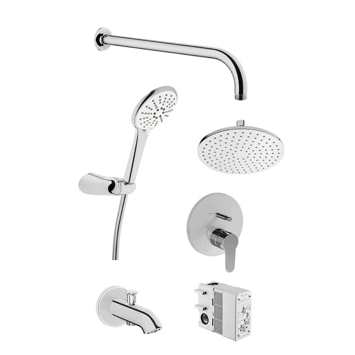 Artema - Win S Ankastre Tepe, Banyo Mafsallı Duş Seti A49248